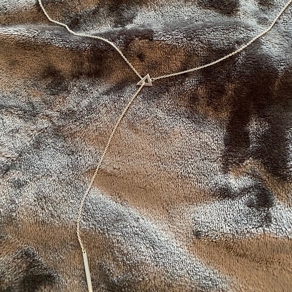 Stella & Dot Jewelry - Stella and Dot Triangle Lariat silver necklace